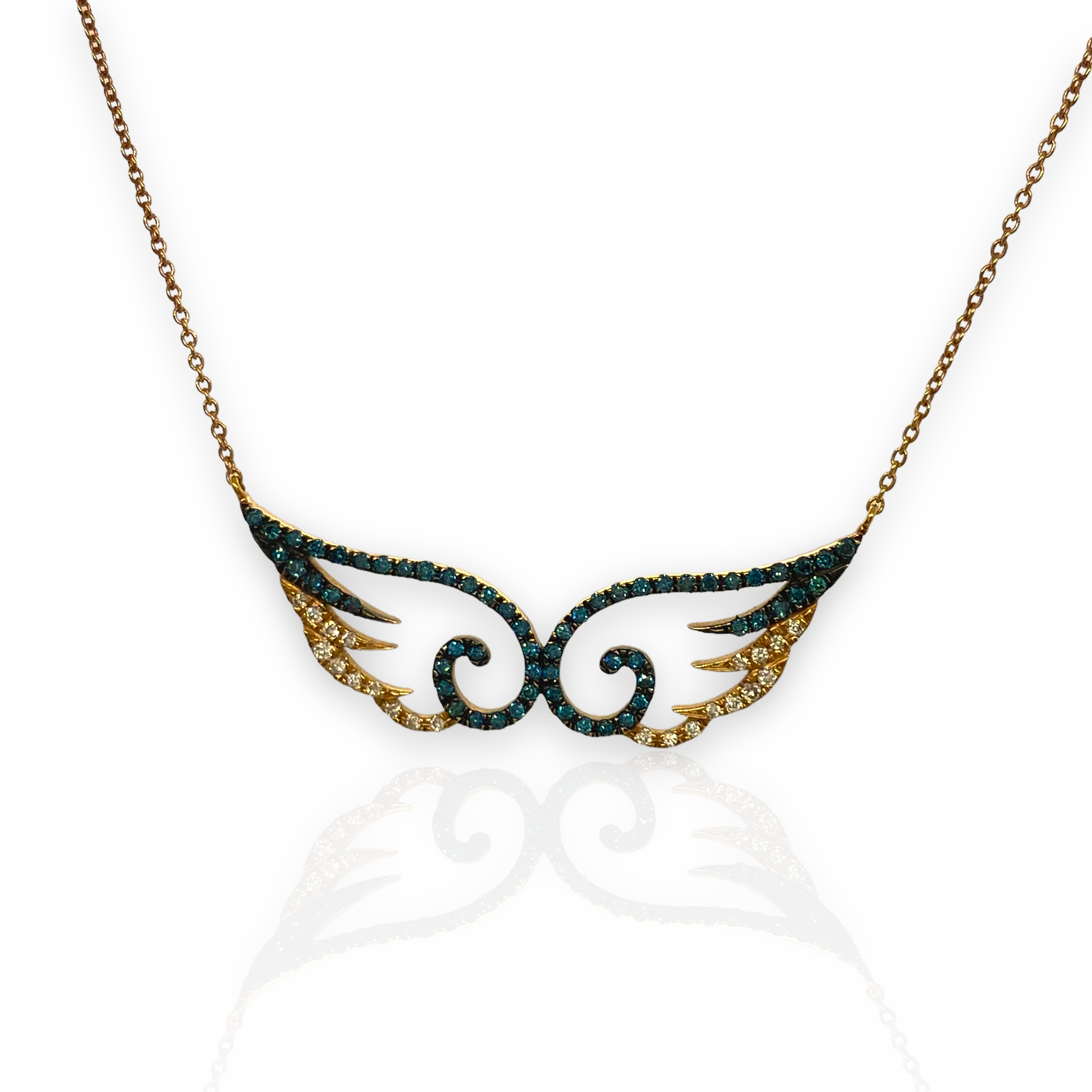 Wings diamond necklace — Melina Fachidis