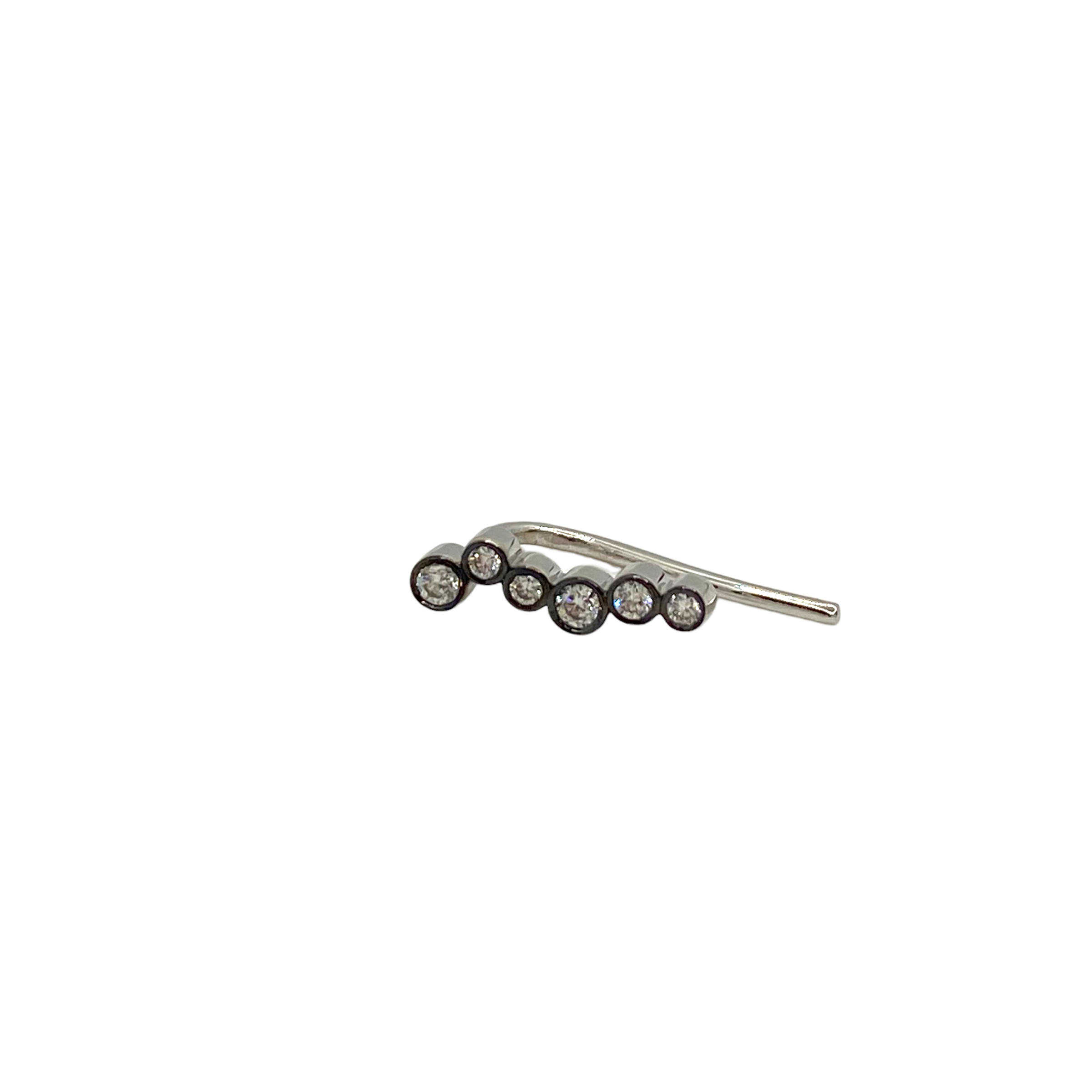Single climber small diamond earring — Melina Fachidis (4)