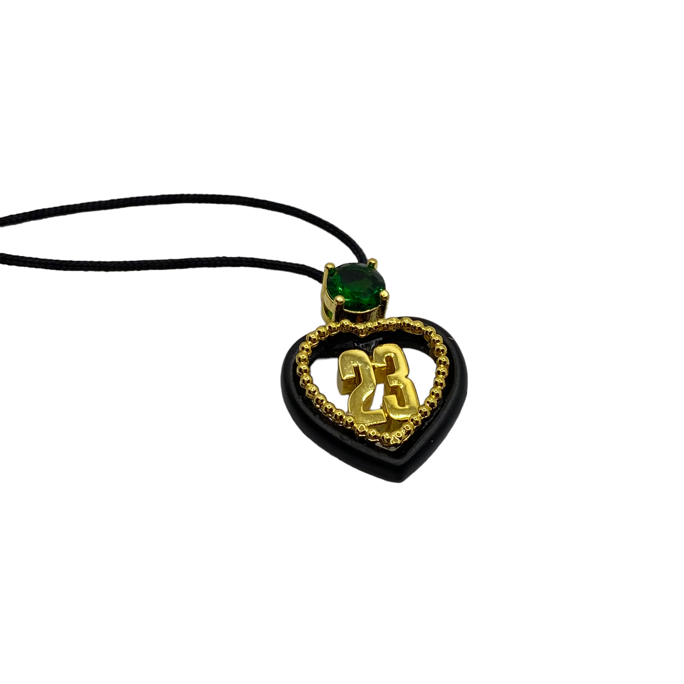 2023 love charm with green crystal on top — Melina Fachidis (2)