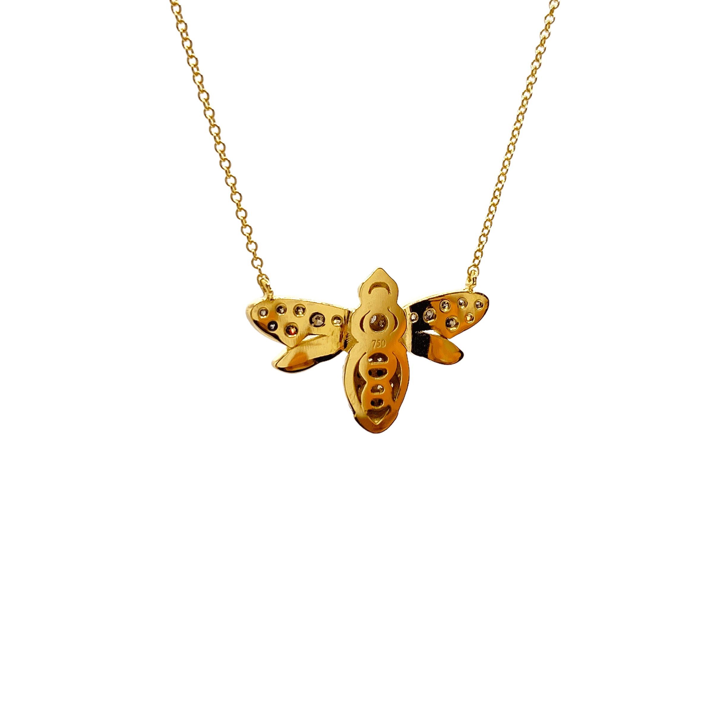 Queen bee diamond necklace — Melina Fachidis (2)