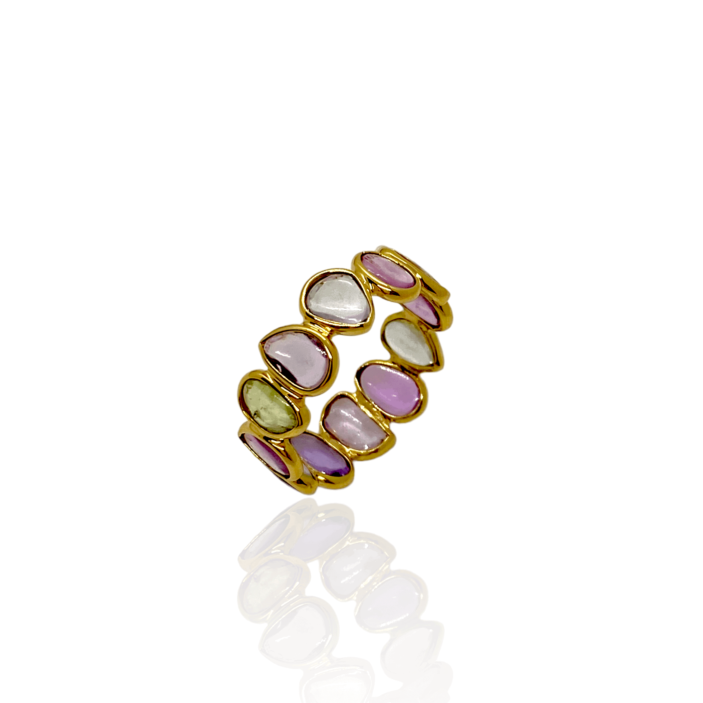 Multi color irregular sapphire ring — Melina Fachidis (4)