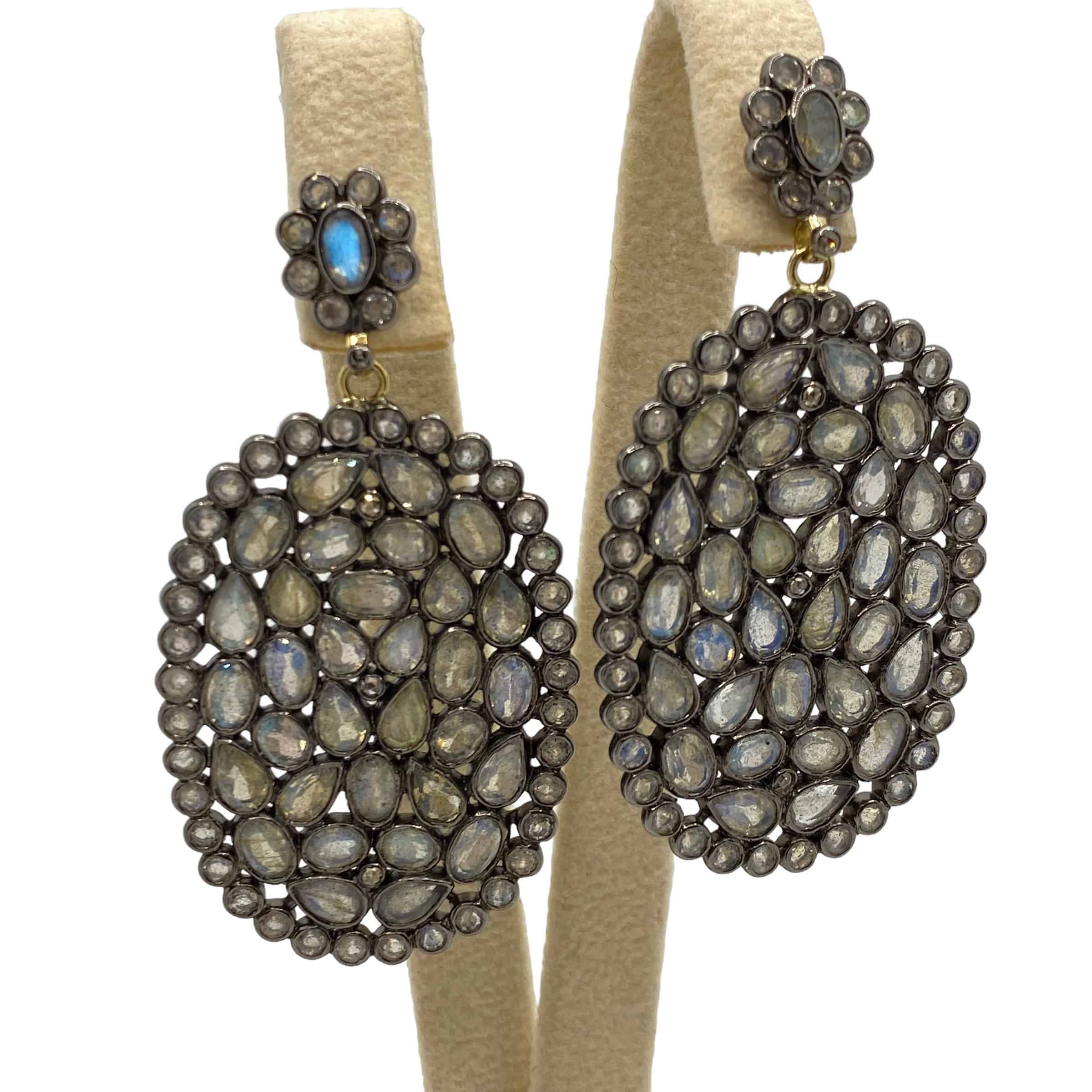 Labradorite and diamond oval earrings — Melina Fachidis (5)