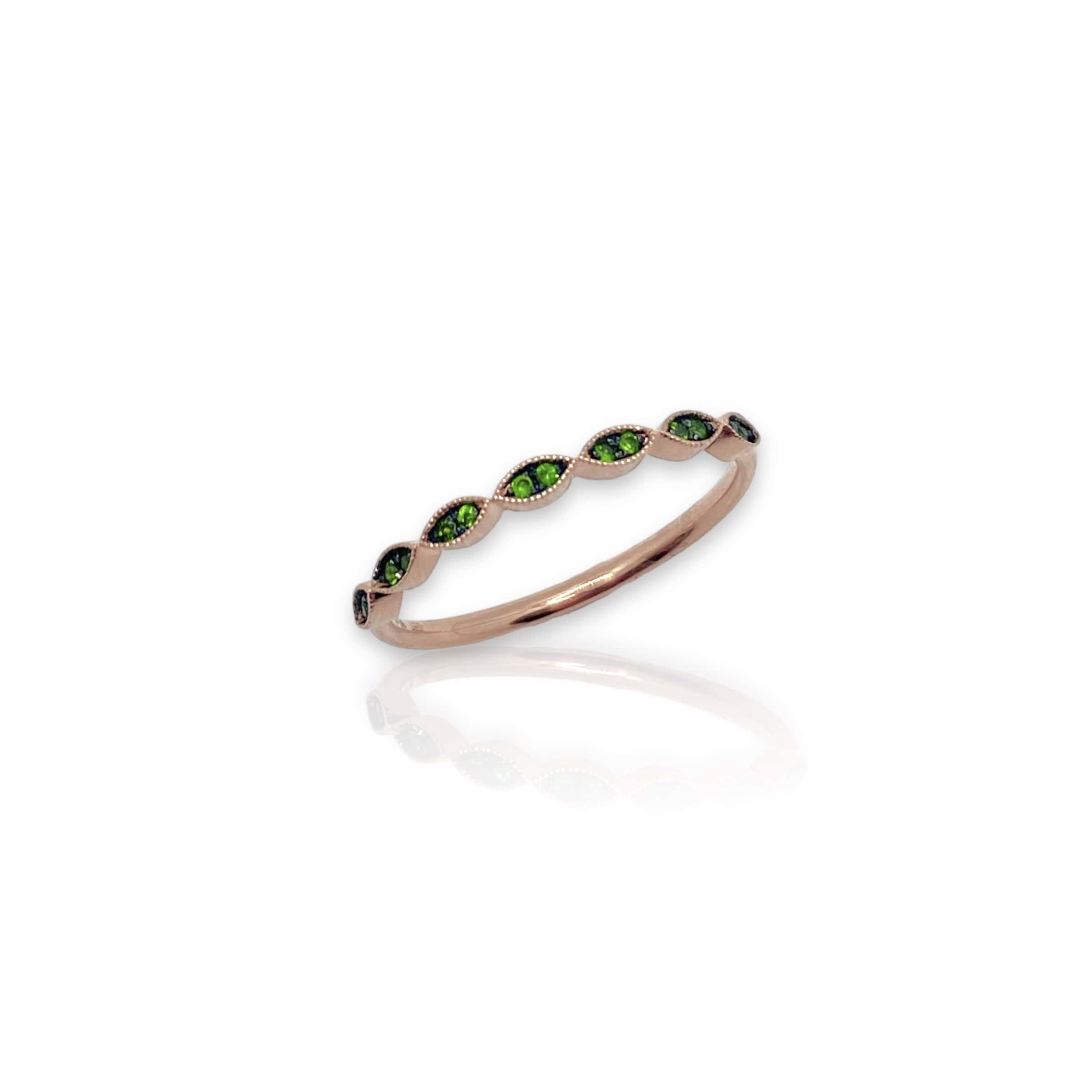 Tiny eyes tsavorites half band — Melina Fachidis (3)