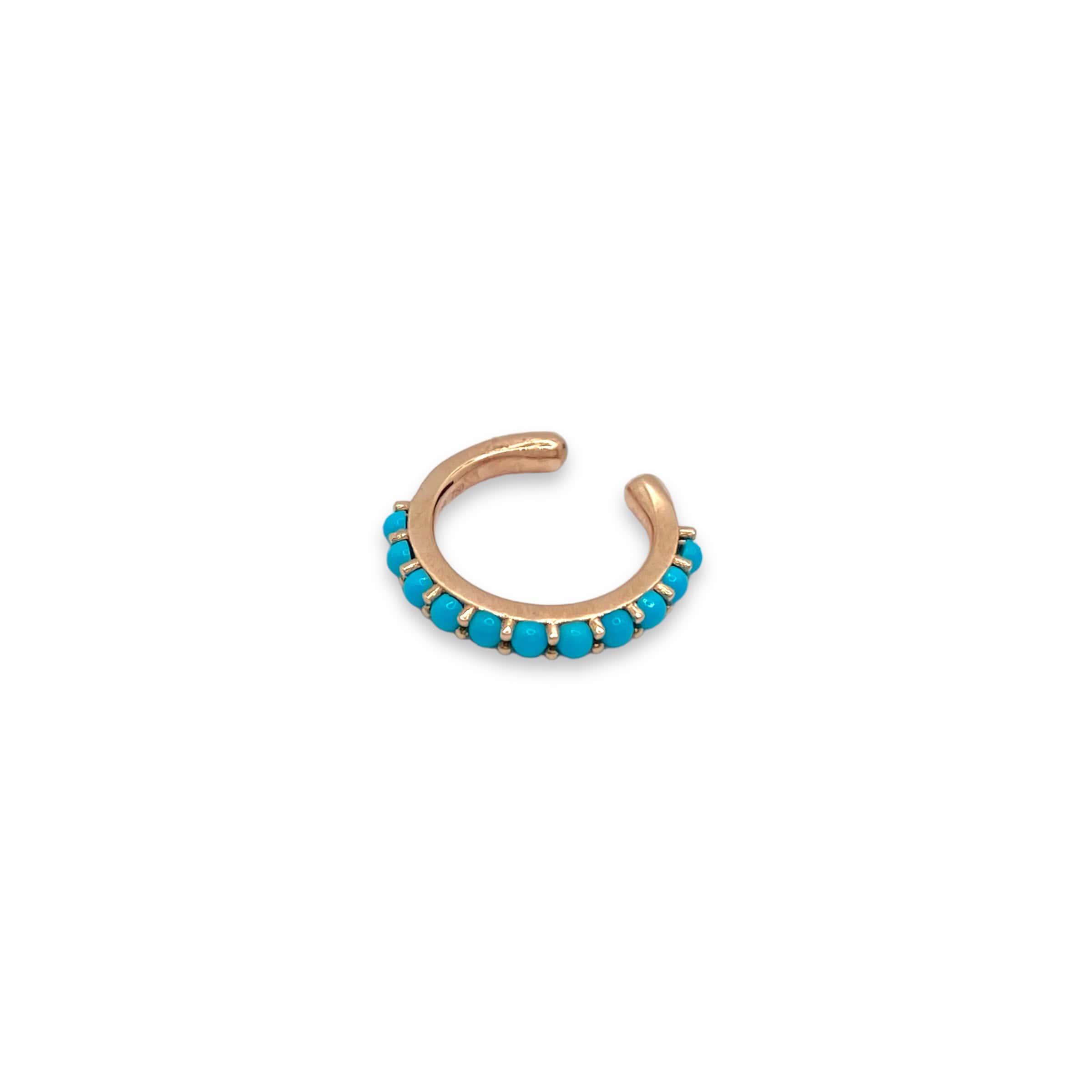Turquoise cuff single earring — Melina Fachidis (7)