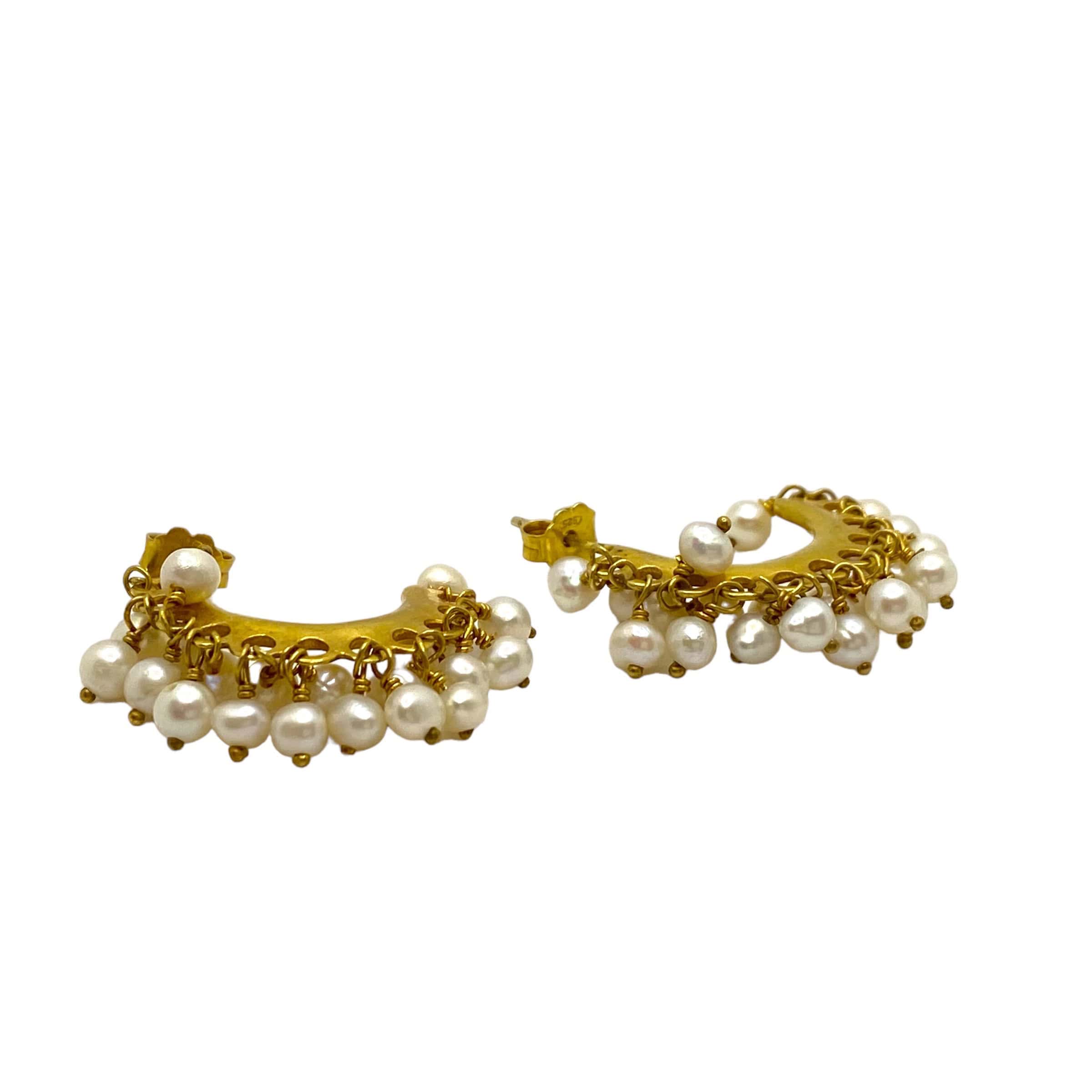 Pearl half hoops — Melina Fachidis (2)